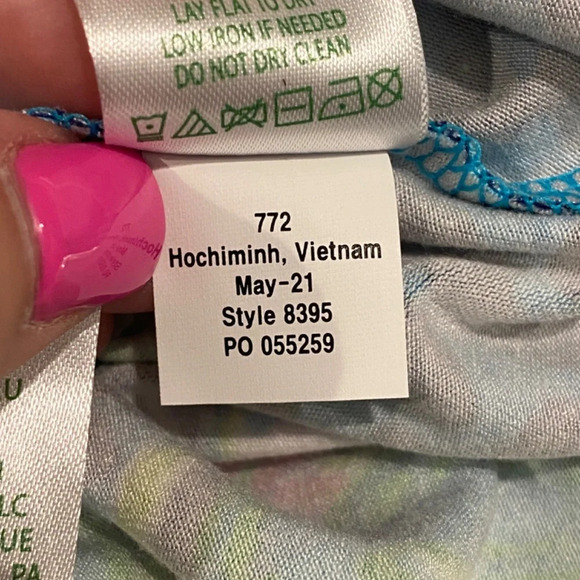 Lilly Pulitzer Camille Dress Formentera Turquoise Hot On the Spot 16799 - Picture 10 of 11